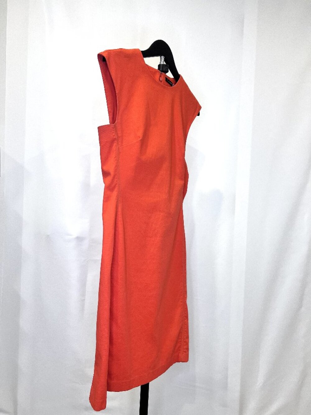 'Josie Natori' Orange Cotton Blend Sleeveless Sheath Dress - Size 6